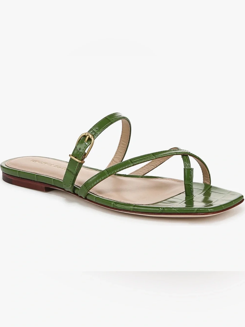 Veronica Beard Marthe Strappy Sandal in Lemongrass - Picture 2 of 9